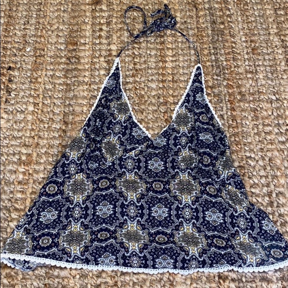 V Neck Detailed Top